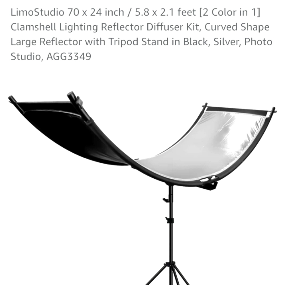 Clamshell Lighting Reflector Diffuser Kit